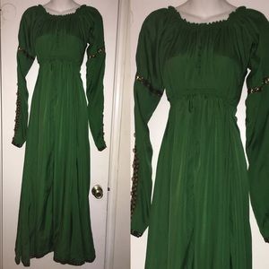 Medieval Renaissance Game of Thrones Green Dress!